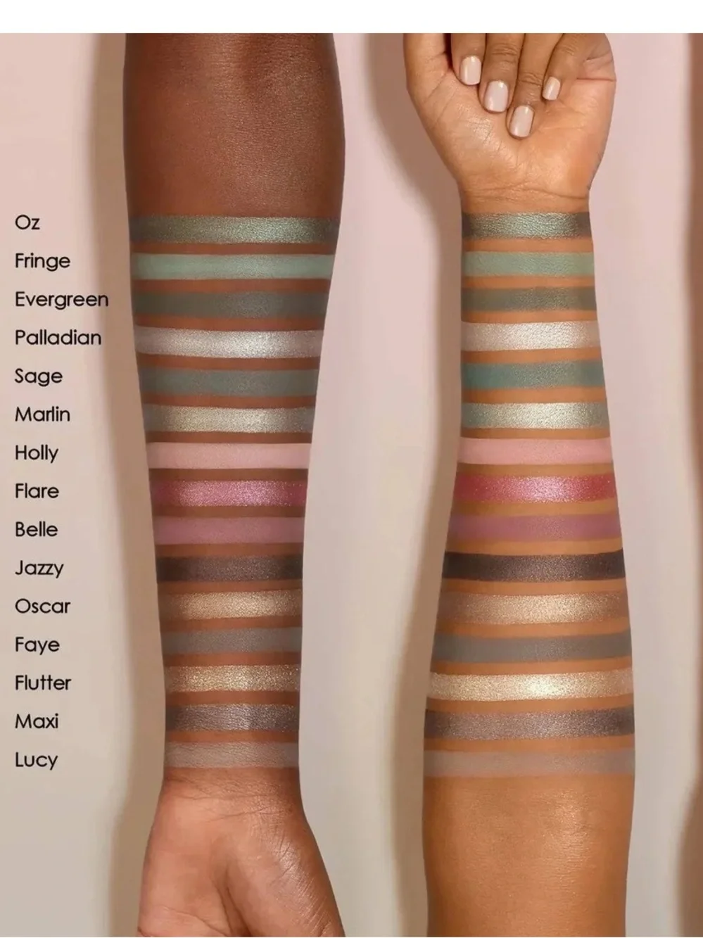 Natasha Denona RETRO GLAM EYESHADOW PALETTE NIB– Pastel Green & Pink